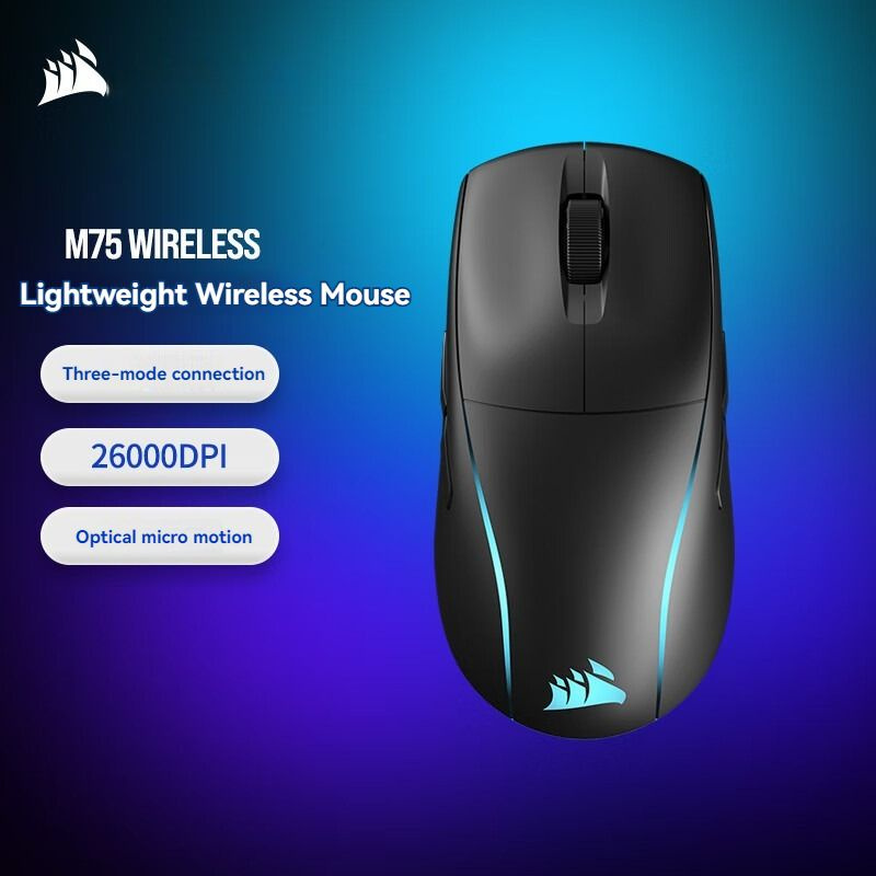 Corsair Игровая клавиатура беспроводная CORSAIR M75 WIRELESS, Английская раскладка, темно-синий  #1