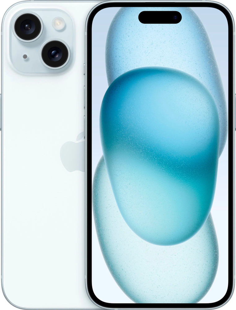 Apple Смартфон iPhone 15 Голубой/Blue 6/128 ГБ, голубой #1