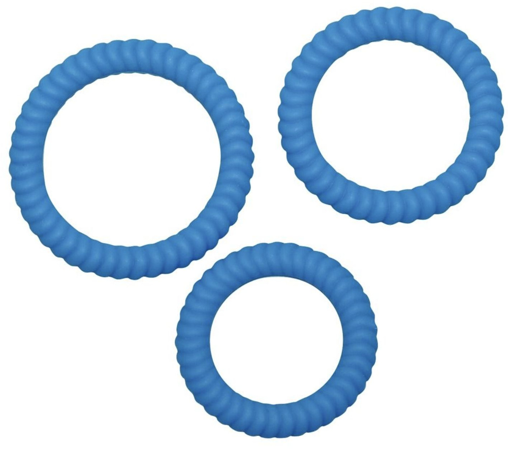 Orion Набор из трех синих силиконовых колец Lust - купить с доставкой ...