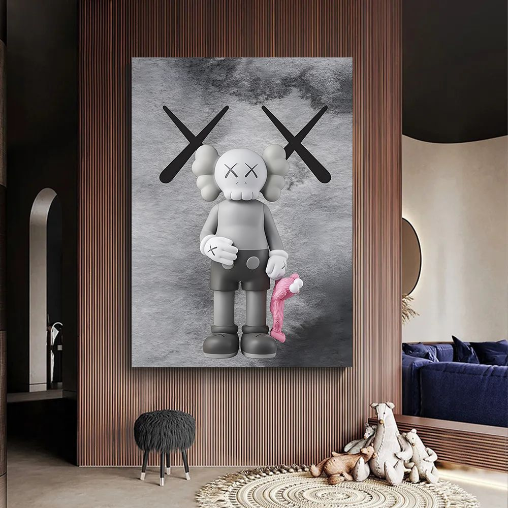 Картина Kaws, интерьерная картина кавс, 50х70 #1