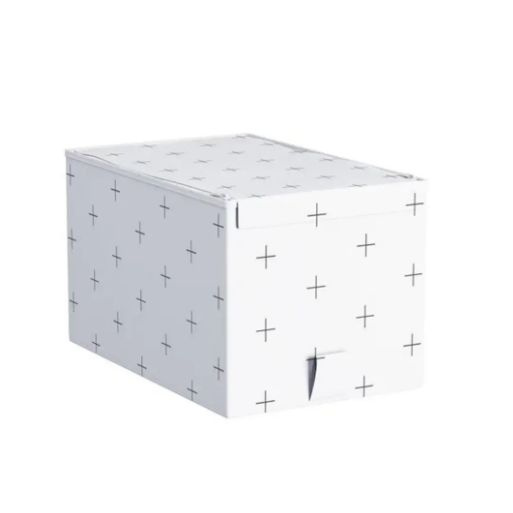 Короб для хранения Spaceo 16.5x18x28 см полиэстер цвет белый #1