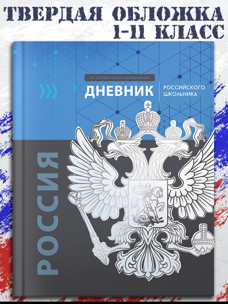 Дневник российского школьника 1-11 класс в твёрдом переплёте А5+ 48л  #1