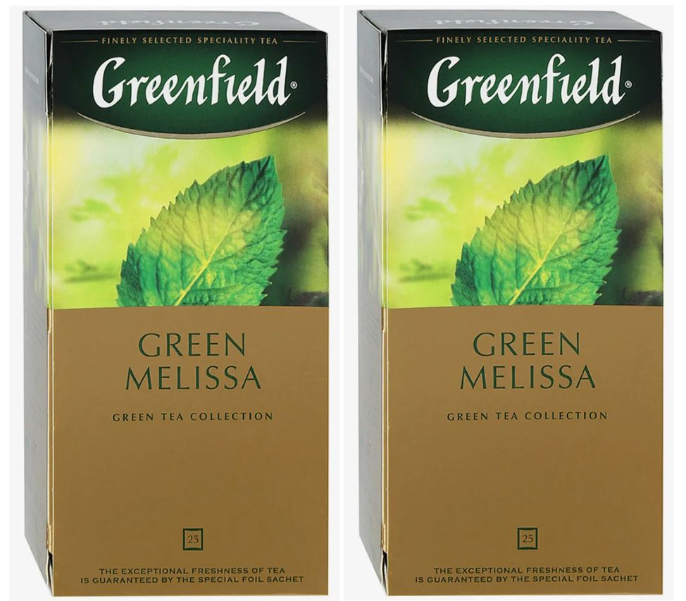 Чай зеленый Greenfield Green Melissa 25 пак - 2 штуки #1