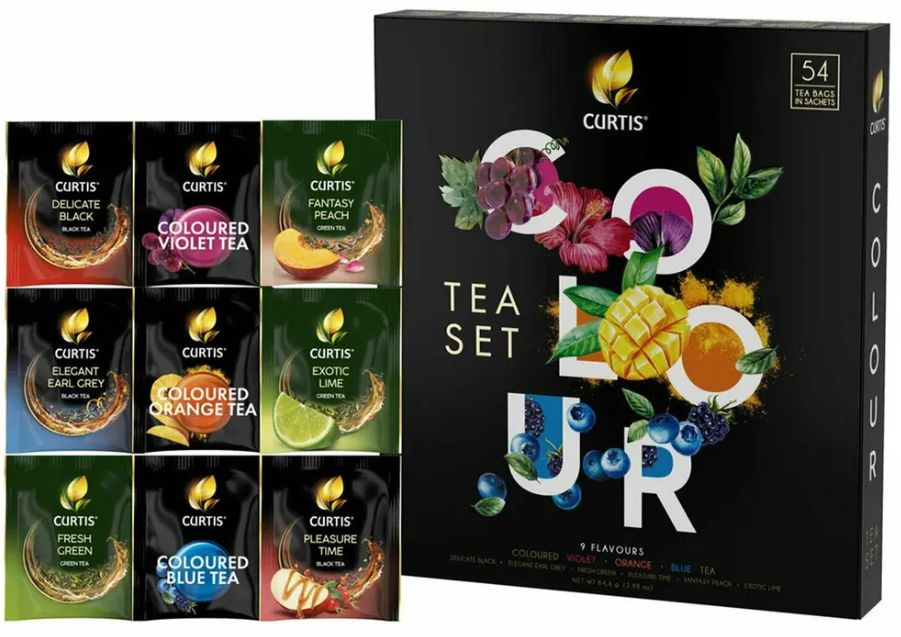 Чай ассорти набор Curtis Colour Tea Set 1,5 гр - 54 пакетика #1