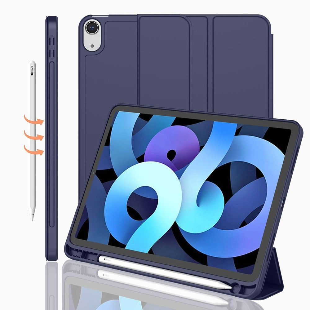 Чехол для iPad Air 3 10.5 / Pro 10.5 (2019) Тройное Cложение ModMac TPU Case Dark Blue  #1