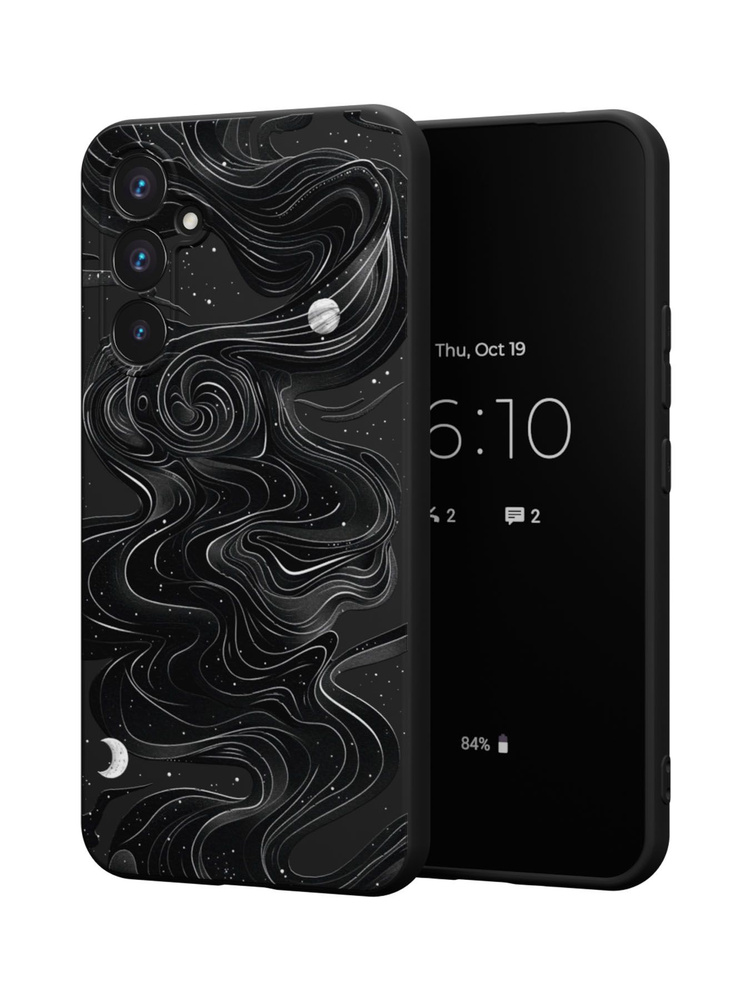 Силиконовый чехол Mcover для Galaxy A55 (5G) (Галакси А55 5Джи), Гравюра 3  #1
