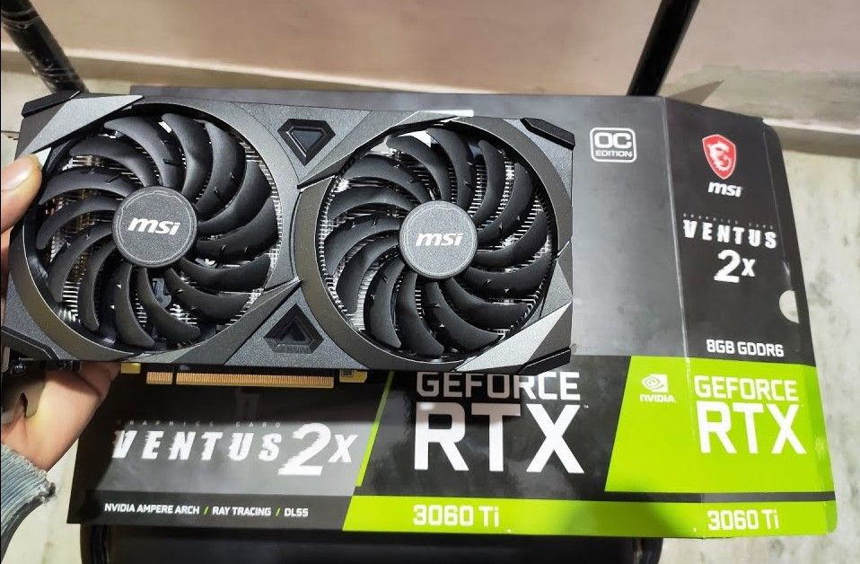 Видеокарта MSI GeForce RTX 3060 Ti, 8 ГБ GDDR6 PCI Express Видеокарта MSI GeForce RTX 3060 Ti, 8 ГБ GDDR6 PCI Express