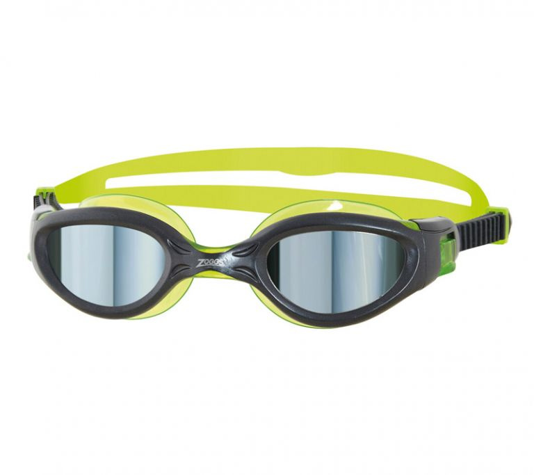 Очки для плавания детские ZOGGS Phantom Elite Mirror Junior (6-14 лет), Black/Lime  #1