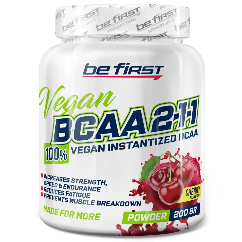 BCAA 2:1:1 VEGAN instantized powder 200 г Вишня #1