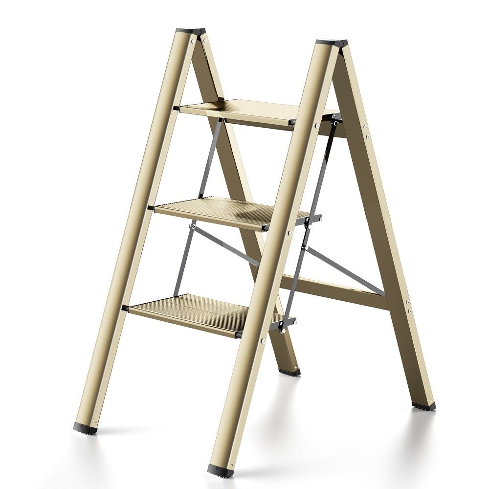3 - ступенчатая алюминиевая лестница Шампанское Золотое купить на OZON ...