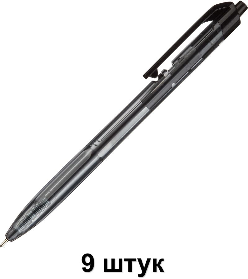 Deli Ручка шариковая автоматическая X-tream,черный, 9 шт #1