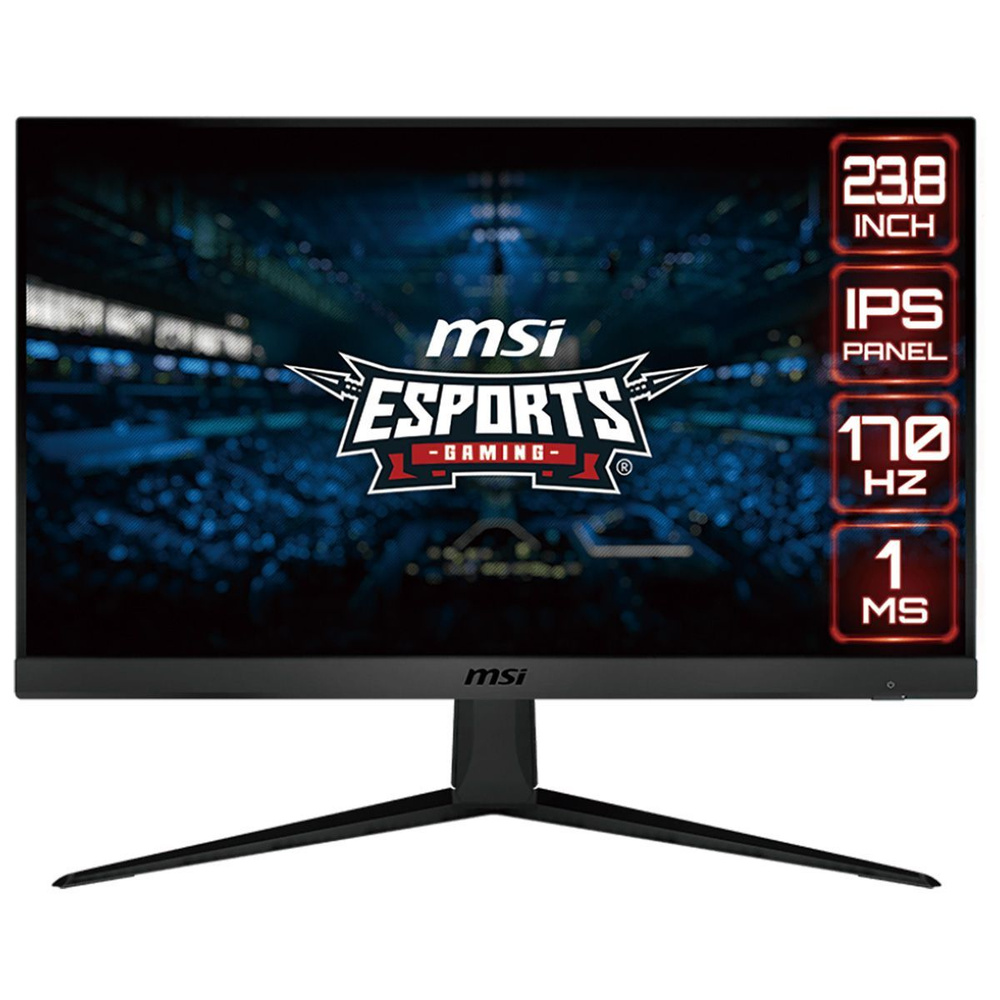 MSI 24" Монитор 23.8" G2412F черный IPS LED 1ms 16:9 HDMI матовая 300cd 178гр/178гр 1920x1080 180Hz DP #1