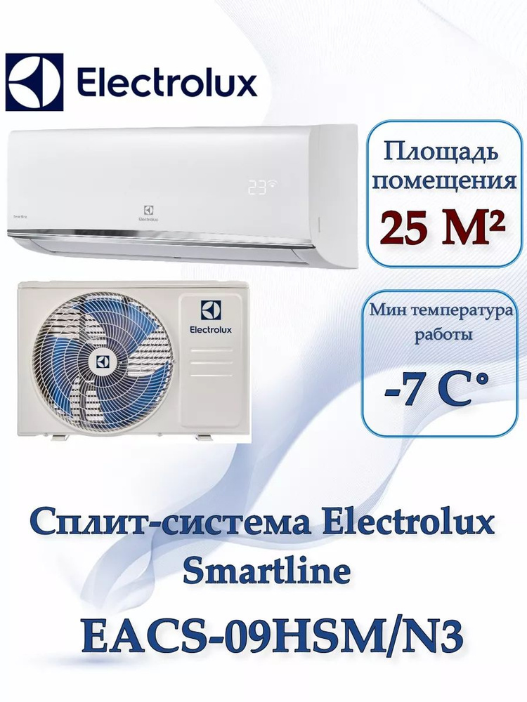 Сплит-система Electrolux Smartline EACS-09HSM/N3 комплект #1