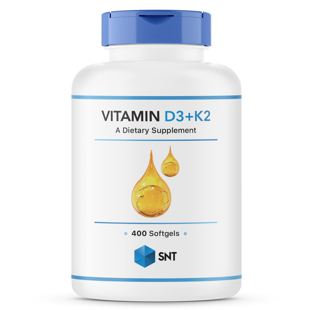 SNT, Витамин Д3 К2, Vitamin D3 + K2 400 капсул #1