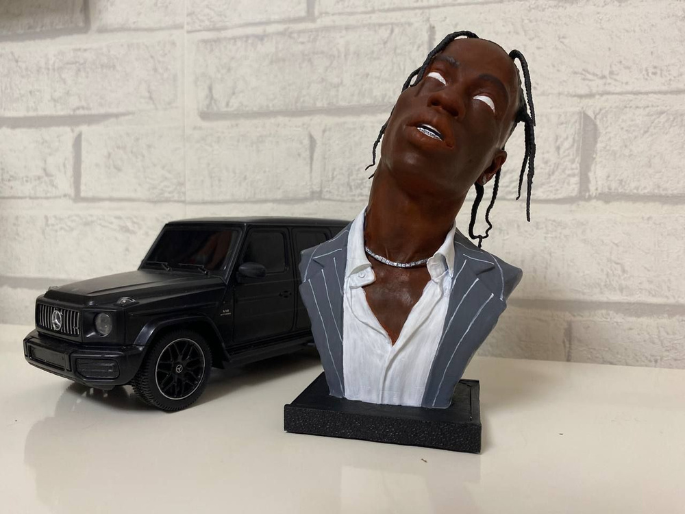 статуэтка TRAVIS SCOTT 16см /фигурка,3D модель трэвис скот (тревис)  #1