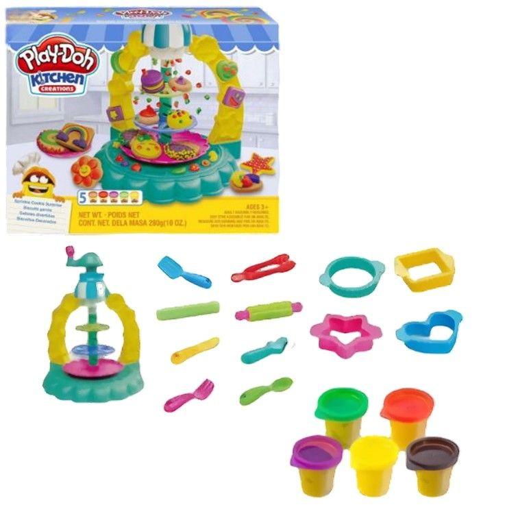 Пластилин Play Doh детский набор для творчества ; тесто для лепки Плей-До Кухня 5 цветов  #1