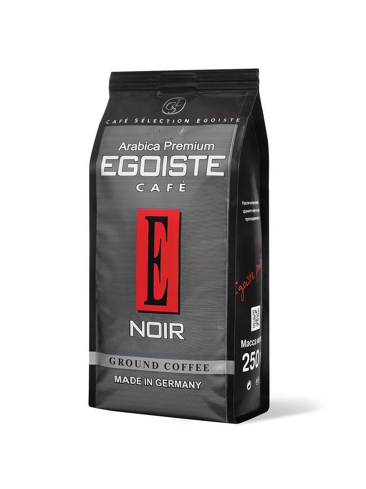Кофе молотый EGOISTE Noir, 250 г - купить с доставкой по выгодным ценам ...
