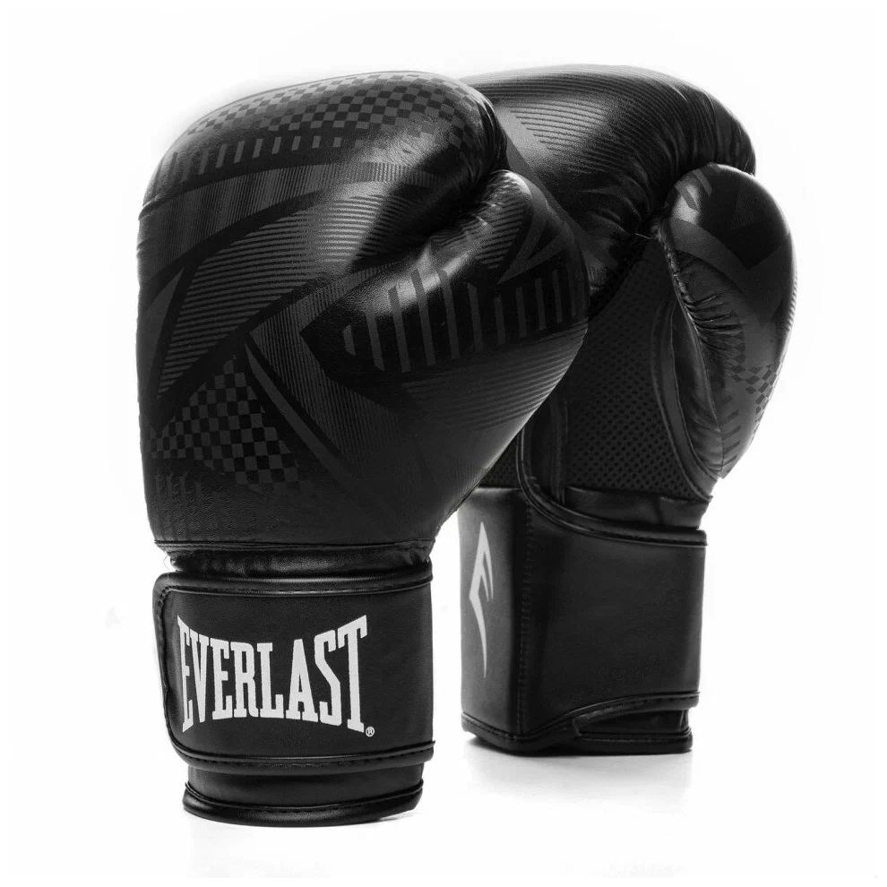 Перчатки тренировочные Everlast Spark_размер 14 oz_черный/геометрия_искусственная кожа  #1