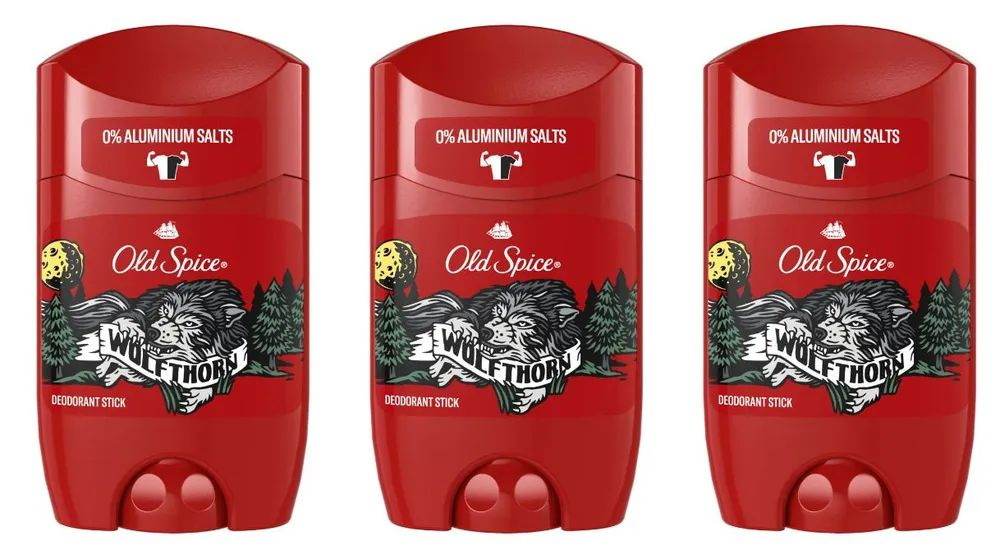 Old Spice Wolfthorn Дезодорант в стике мужской, 3 х 50 мл (3 штуки) #1