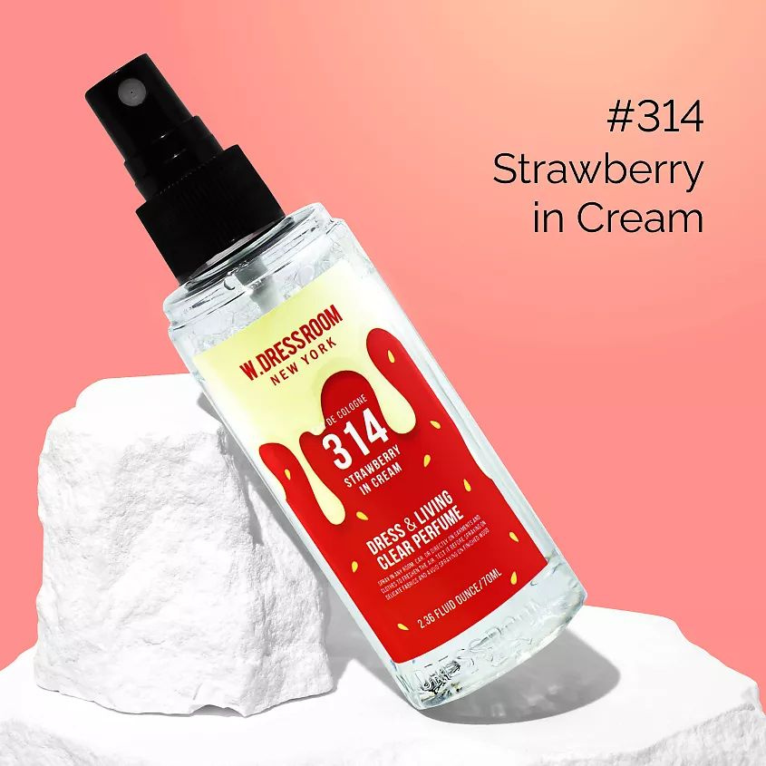 W. DRESSROOM Парфюмированный спрей для одежды и дома No.314 Strawberry in Cream 70 мл  #1