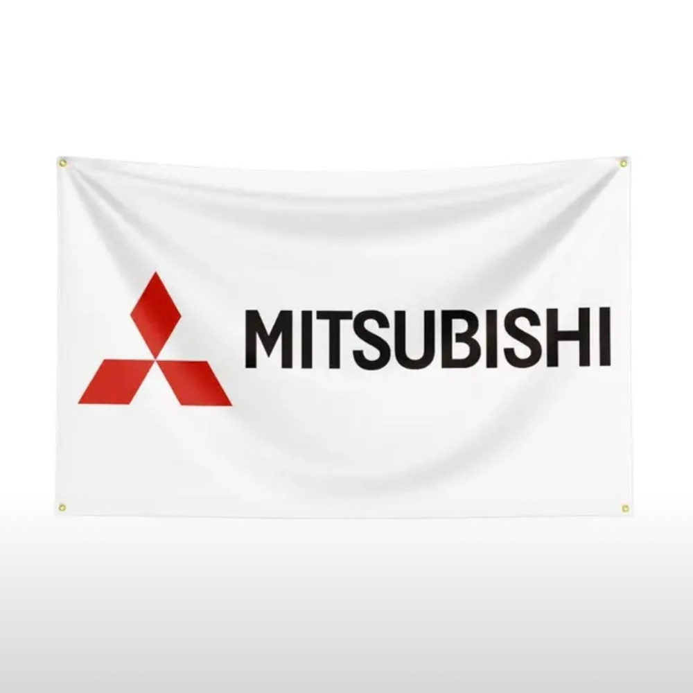 Флаг плакат баннер JDM Mitsubishi Мицубиси Мицубиши #1