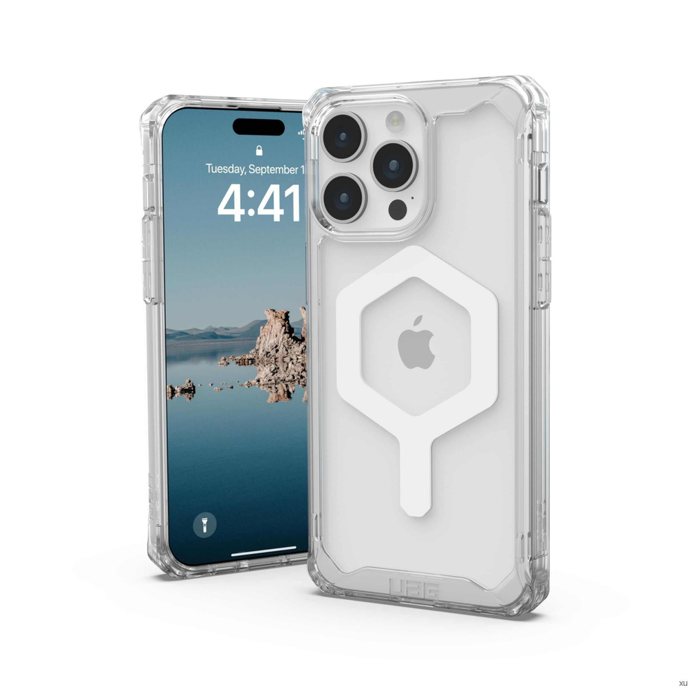 Чехол UAG iPhone 15 Pro Max Plyo For MagSafe Series -Ice/White #1