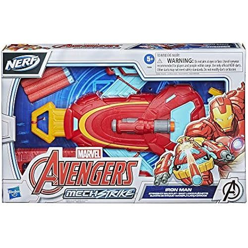 Hasbro Marvel Avengers Mech Strike Role Play Iron Man Strikeshot Glove Superhero Toy 3 Nerf 5 OZON