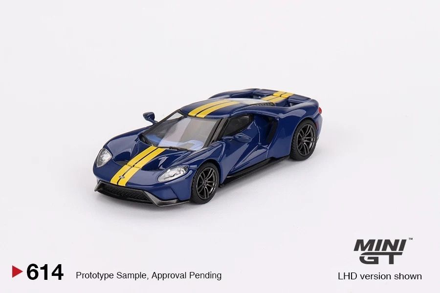 Модель коллекционная Mini GT 1:64 #614 Ford GT Sunoco Blue #1