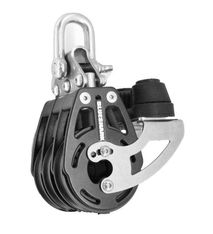 Трехшкивный блок со стопором шкив 57 мм для синтетической веревки 12 мм ...