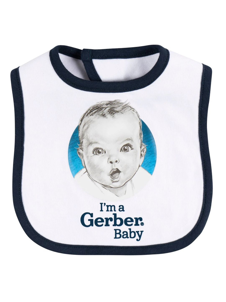 Нагрудник слюнявчик детский Gerber, 1 шт #1