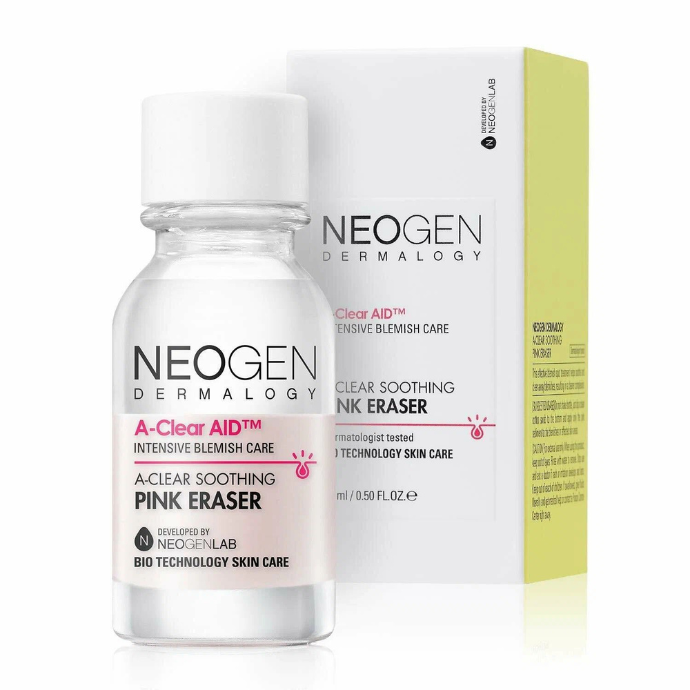 Neogen Dermalogy Точечное средство от прыщей с CICA-комплексом A-Clear Soothing Pink Eraser, 15 мл  #1