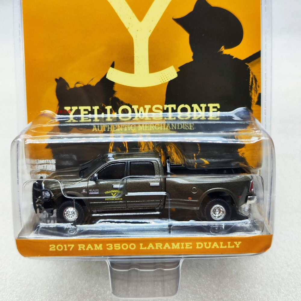 Машинка GreenLight 1/64 2017 Ram 3500 Laramie Dually - Yellowstone Park Die-cast Alloy Car Model Collection #1