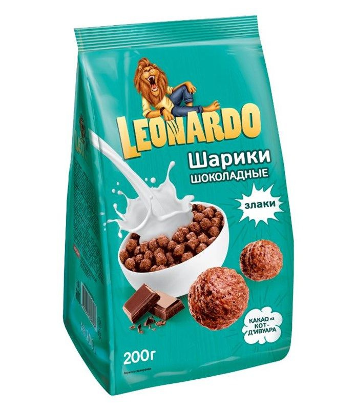 Готовый завтрак Leonardo Шоколадные шарики, 200г #1