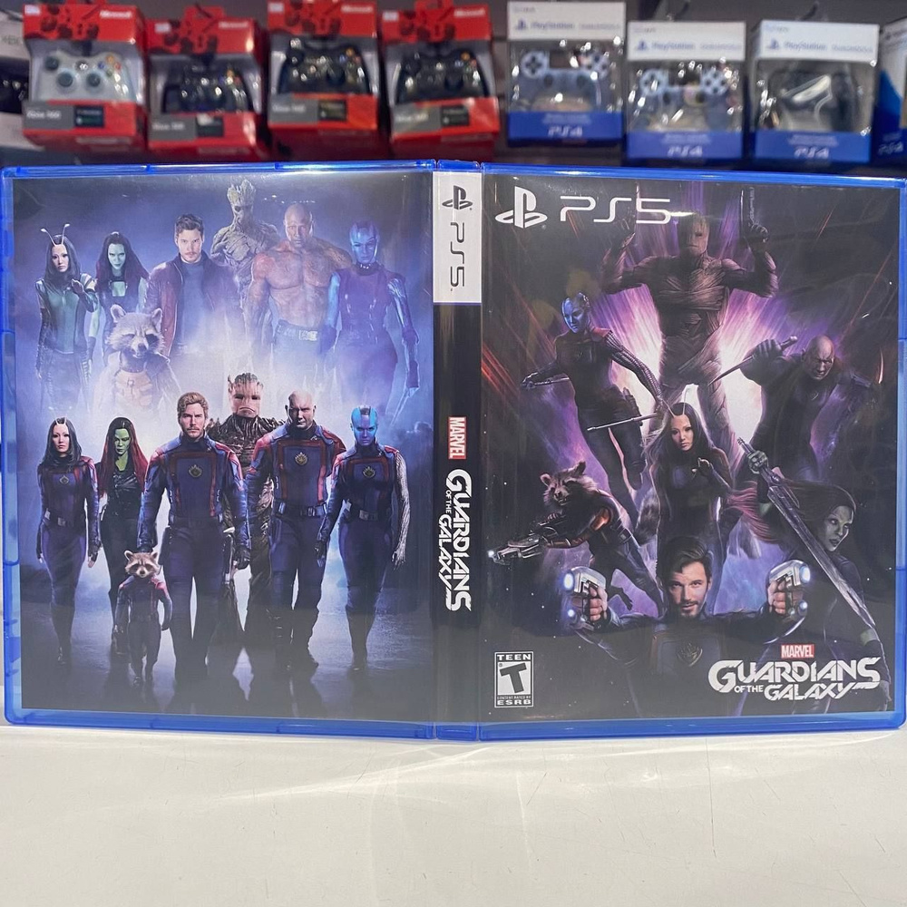 Игра "Marvel s Guardians of the Galaxy/ Cтражи Галактики" PS5 - Кастомная обложка для диска #1