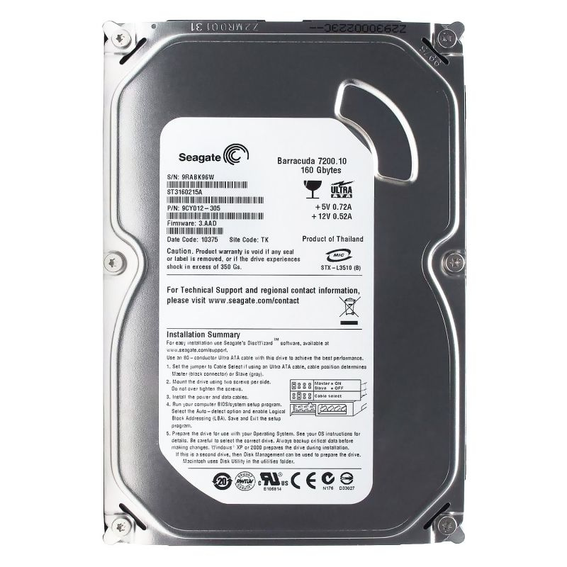 Seagate 160 ГБ Внутренний жесткий диск (ST3160215A)  #1