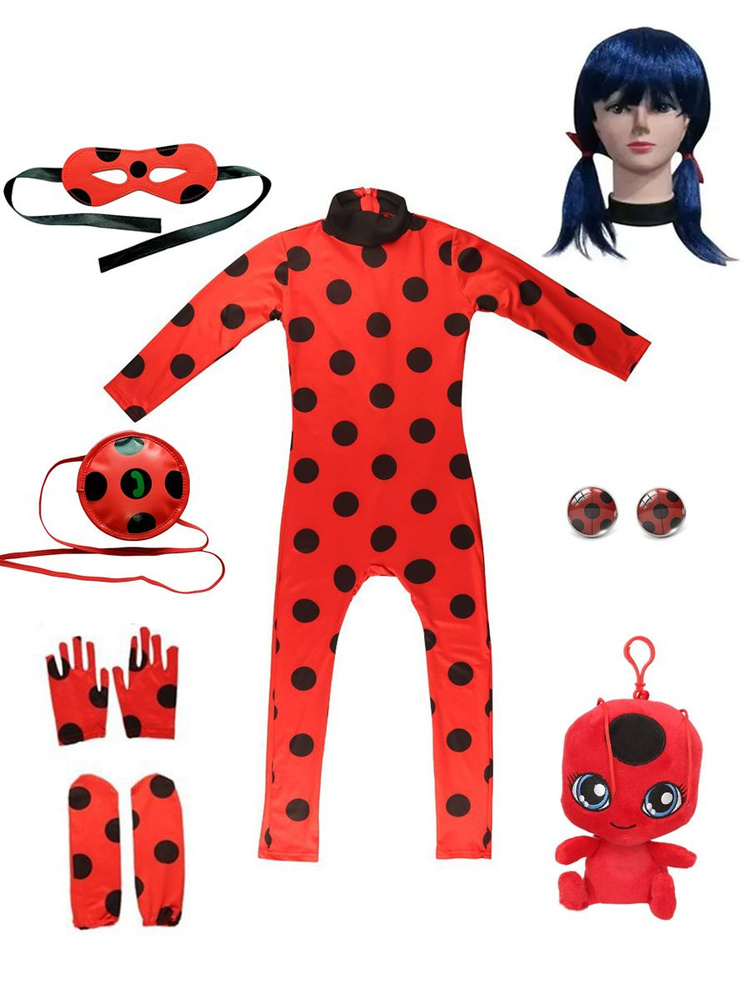 Костюм карнавальный LadyBug Леди Баг купить на OZON по низкой цене ...