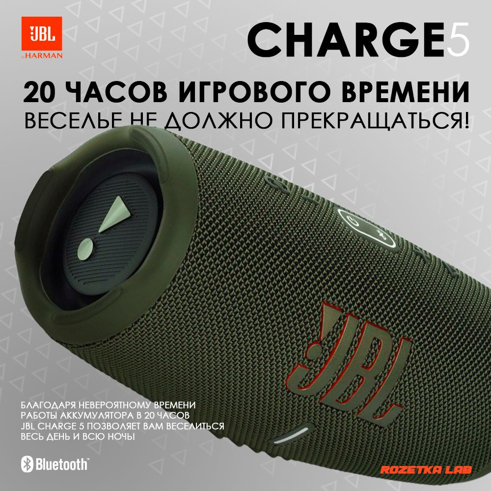 Портативная колонка JBL Charge 5, зеленый #1