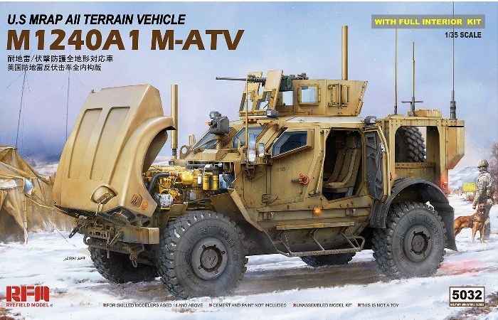 5032 RFM Бронеавтомобиль M1240A1 M-ATV с интерьером 1/35 #1