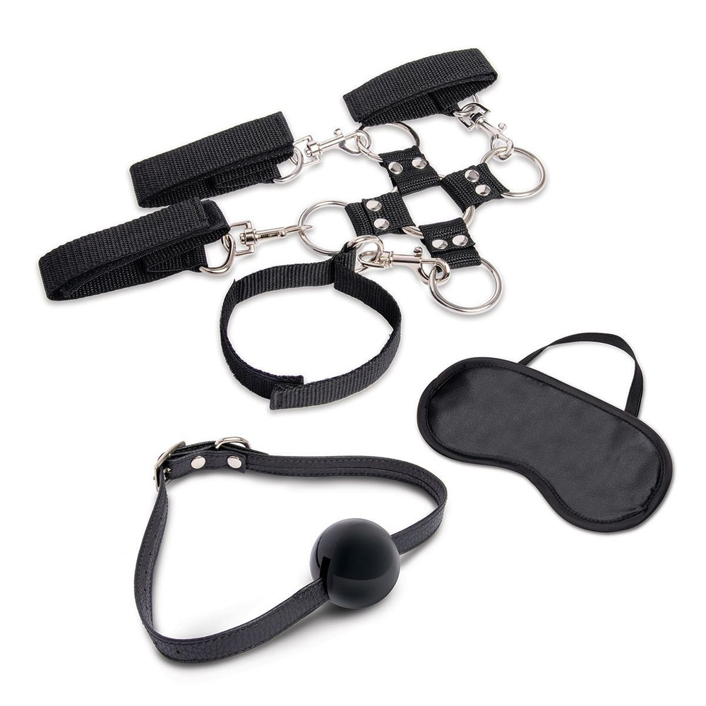 Набор для фиксации из 7 предметов Hogtie & Ball Gag Kit #1