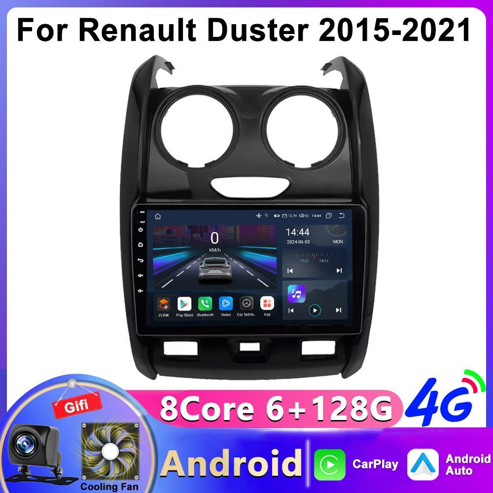 Магнитола для Renault Duster 2015-2021(9 дюймов) ,8 ядерный процессор 6+128Гб ANDROID 13,QLED экран 9 #1