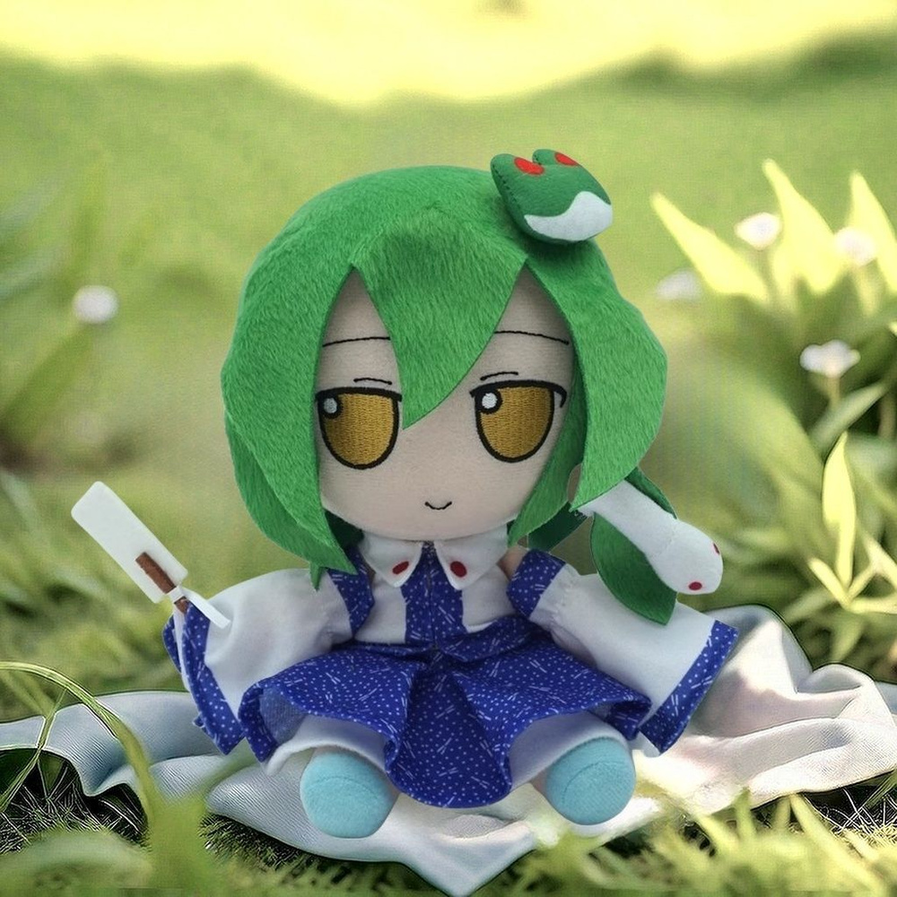 Аниме Мягкие Игрушки TouHou Project Fumo Sanae Kochiya / Санае Кочия Игрушка Антистресс 20 CM  #1