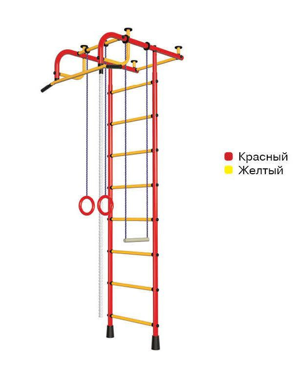 Спортивный комплекс, шведская стенка "ПИОНЕР-1м" красный  #1