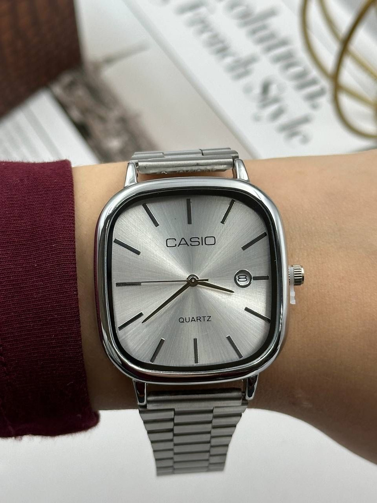 Наручные часы CASIO ВИНТАЖ 39мм с браслетом из нержавеющей стали  #1