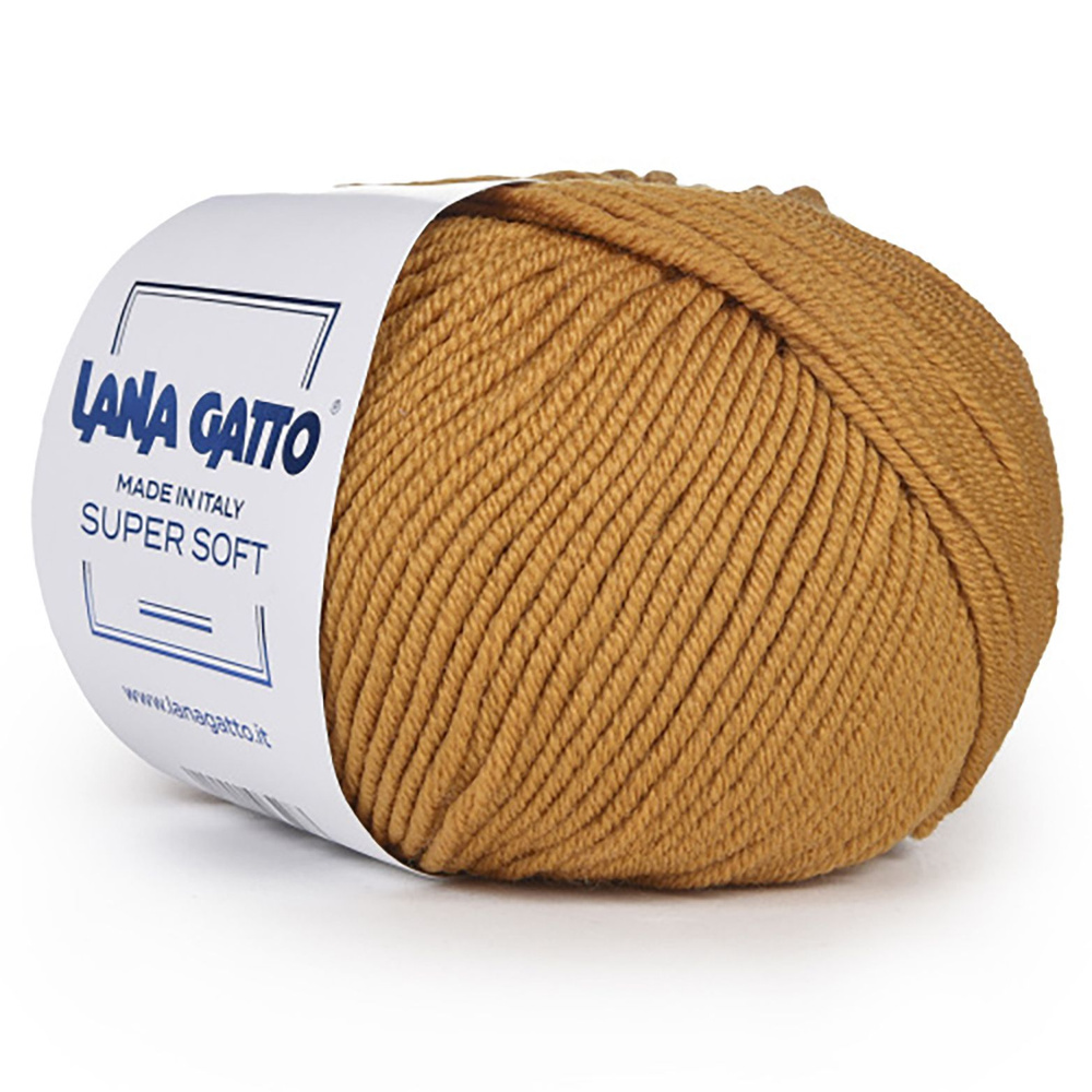 2 Мотка, Lana Gatto SUPER SOFT, 100% Чистая экстратонкая мериносовая шерсть / 50 гр. - 125 м., Цвет 14468 #1