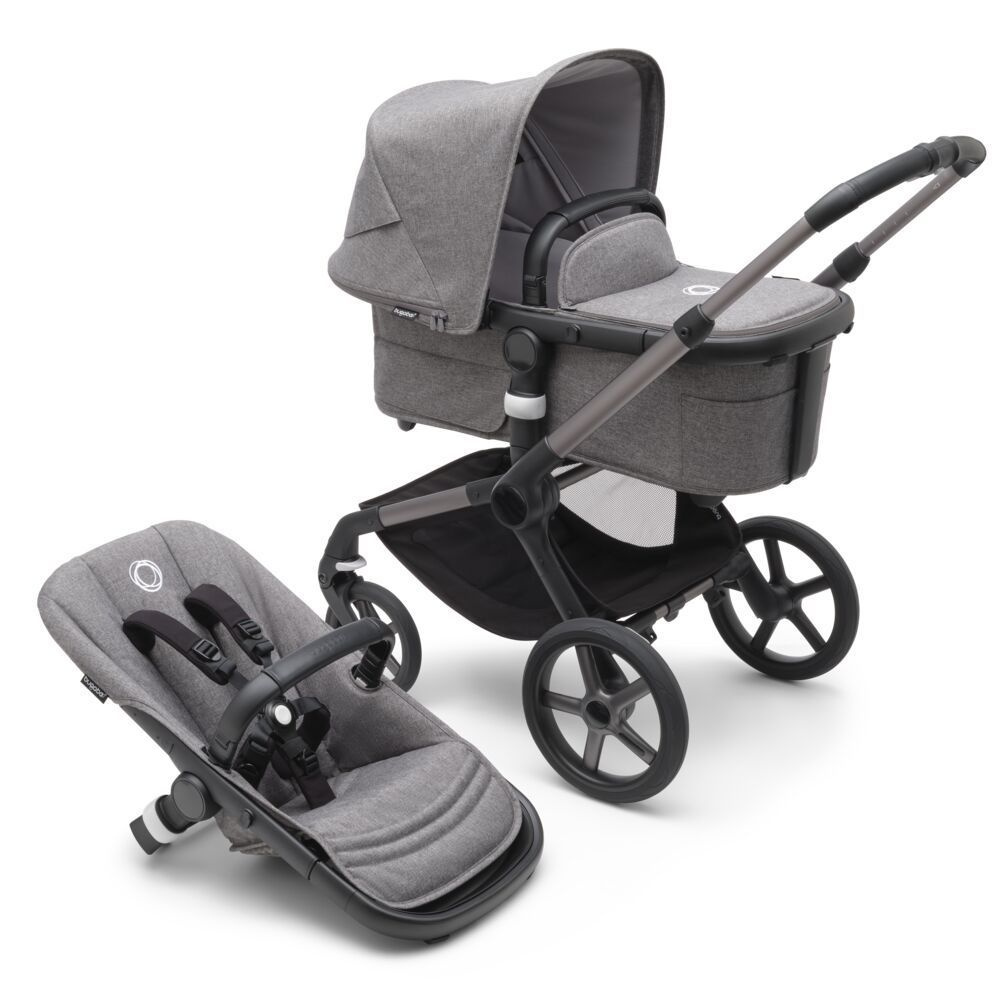 Коляска 2в1 Bugaboo Fox 5 Graphite/Grey Melange #1