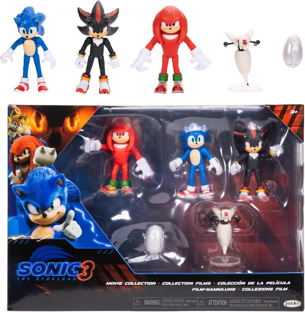 Эксклюзивный набор фигурок Соник в кино 3 Sonic 3 Wave 1 купить на OZON ...