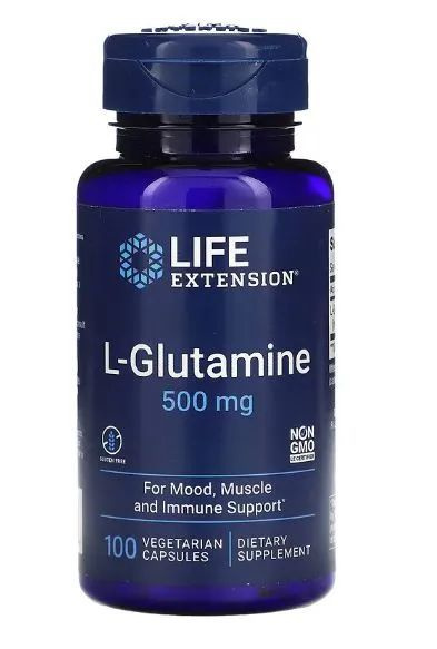 Life Extension L-Glutamine 500мг 100 капсул #1