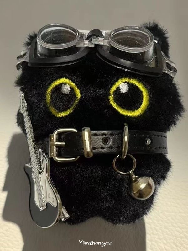 yunzhonglu Милый маленький чёрный кот, плюшевый игрушка купить на OZON ...