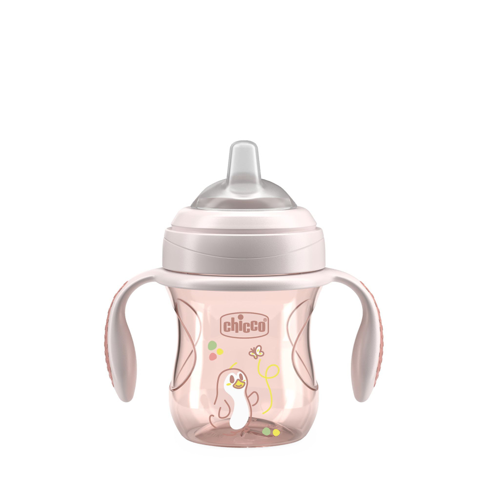 Chicco Поильник Transition Cup 4м+, розовый #1