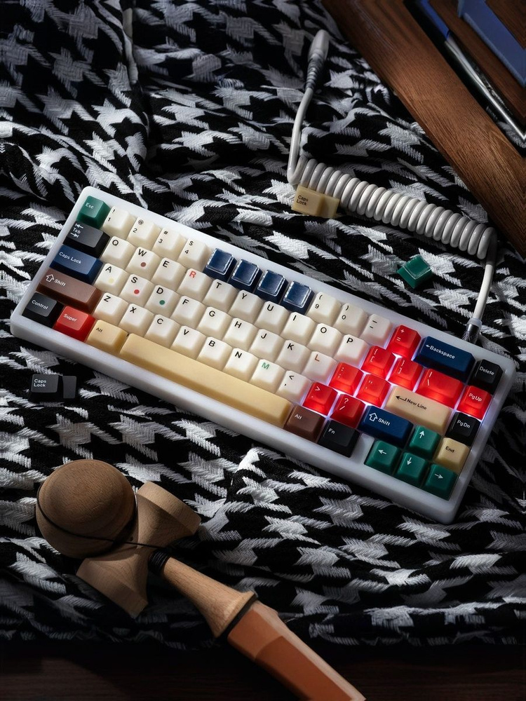 Кейкапы для механической клавиатуры XVX Frost Mixed Retro 100, 186 Keys, Cherry Profile, PBT, UV spray #1